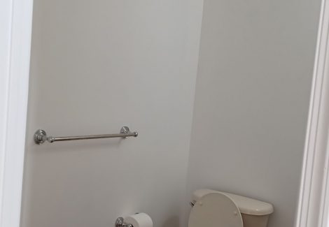 white painted home interior