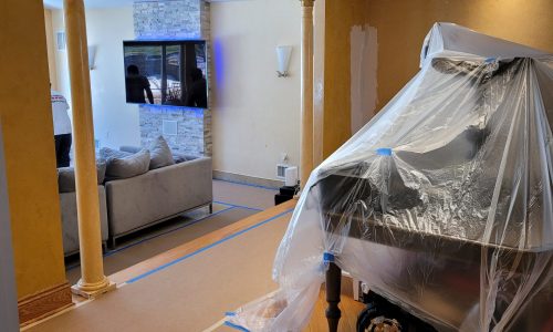 Prepping the Floors for Paint