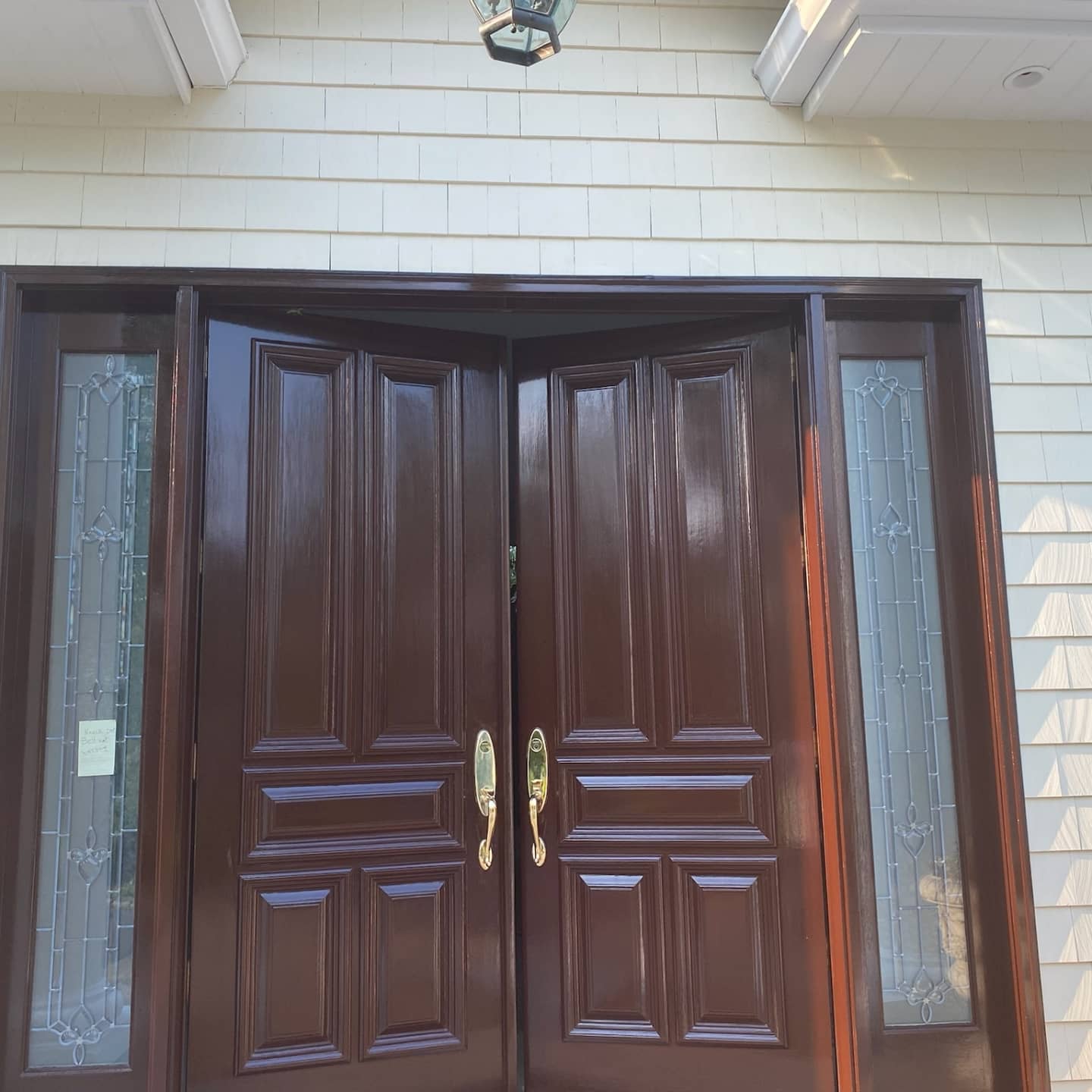 Front Door – In Progress & After After