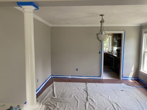 Dining Room Painting Prep