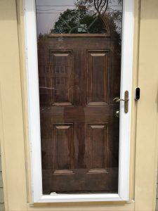 Dramatic Door Painting Before in Natick, MA