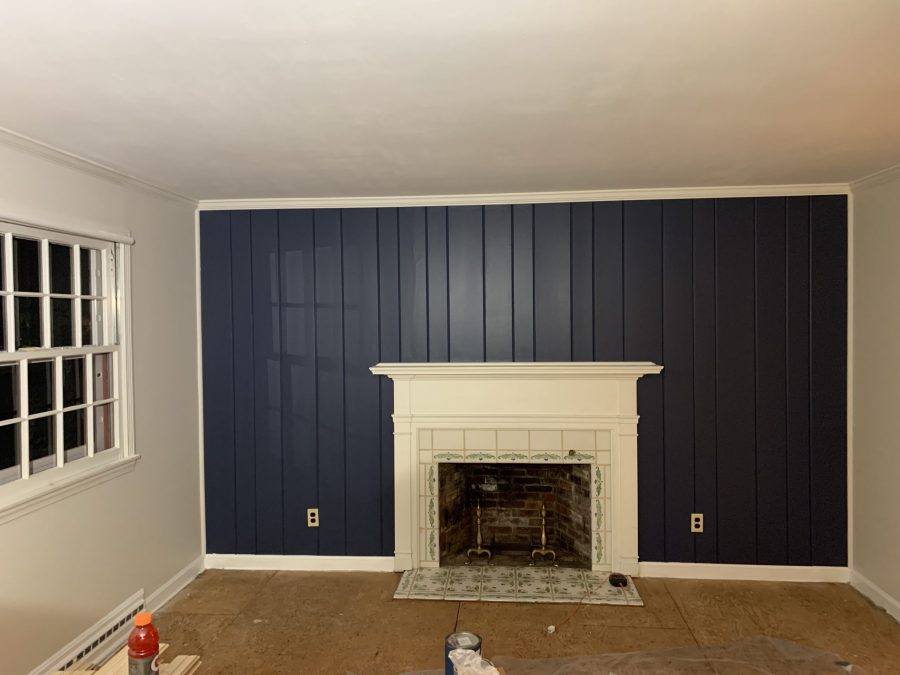 Metro West CertaPro Painters After Photo--Fireplace view with trim