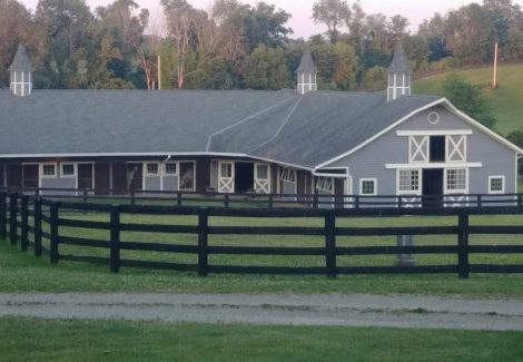 Horse Barn Painting in Dutchess County, NY