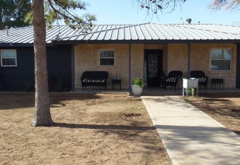 Satin Black Exterior Brick Painting
