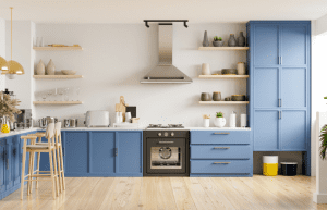 blue cabinets 