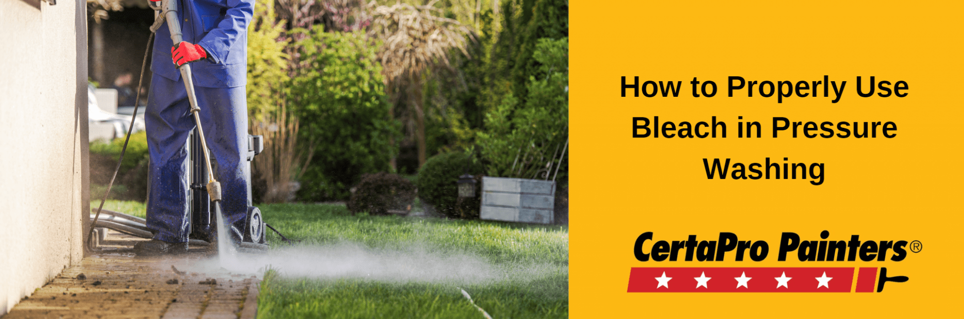 How to Properly Use Bleach in Pressure Washing Milwaukee