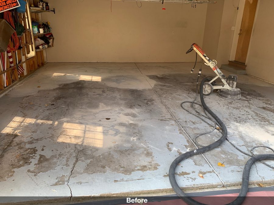 Working on garage floor before applying protective coating Preview Image 7