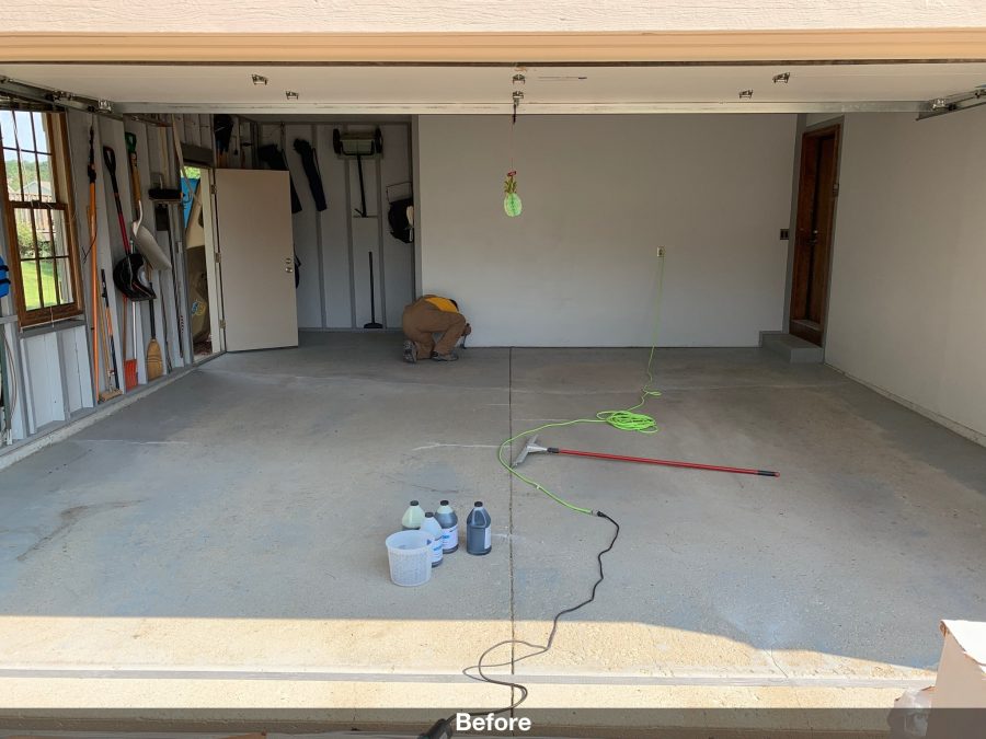 Unfinished garage floor with failing spots Preview Image 11