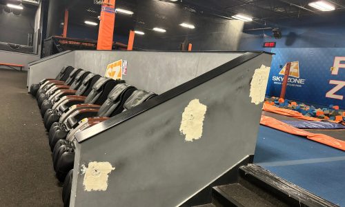 Skyzone Before Image Stair Railing