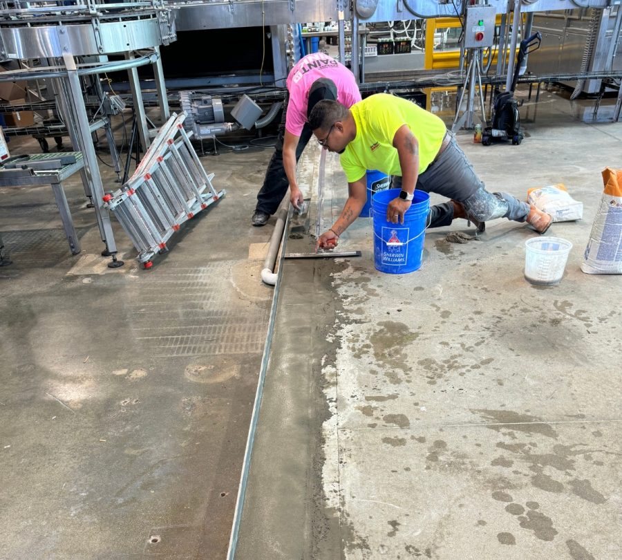 Pilot Project Brewing Photo during smoothing concrete over repaired floor Preview Image 13