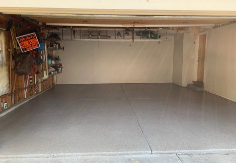 Protective coating in garage
