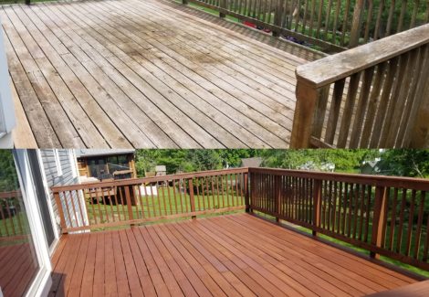 Before & After Deck Staining - Minneapolis, MN