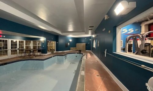 Community Indoor Pool Painting