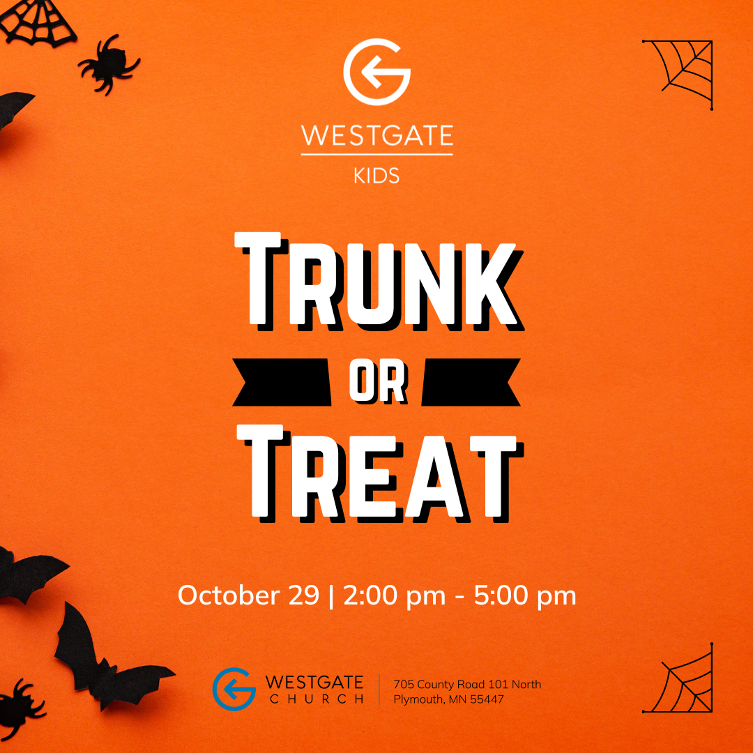 Poster for the 2022 Westgate Church Trunk-or-Treat