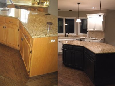 Kitchen remodeling before and after