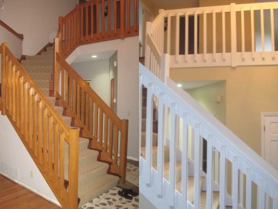 staircase before and after independence