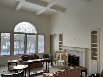 Home interior painting in Plymouth - view of the living room