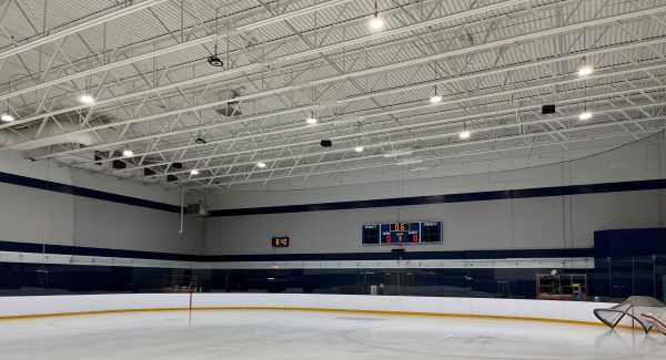 walls of ice rink after