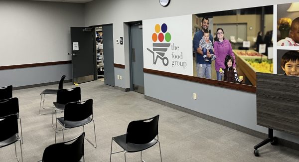 Newly-painted offices at The Food Group