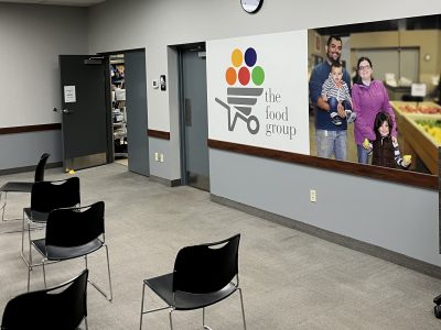 Newly-painted offices at The Food Group