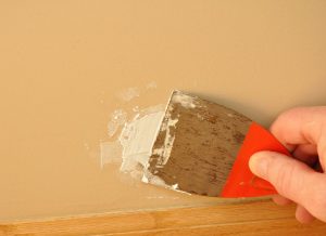 fixing damaged drywall