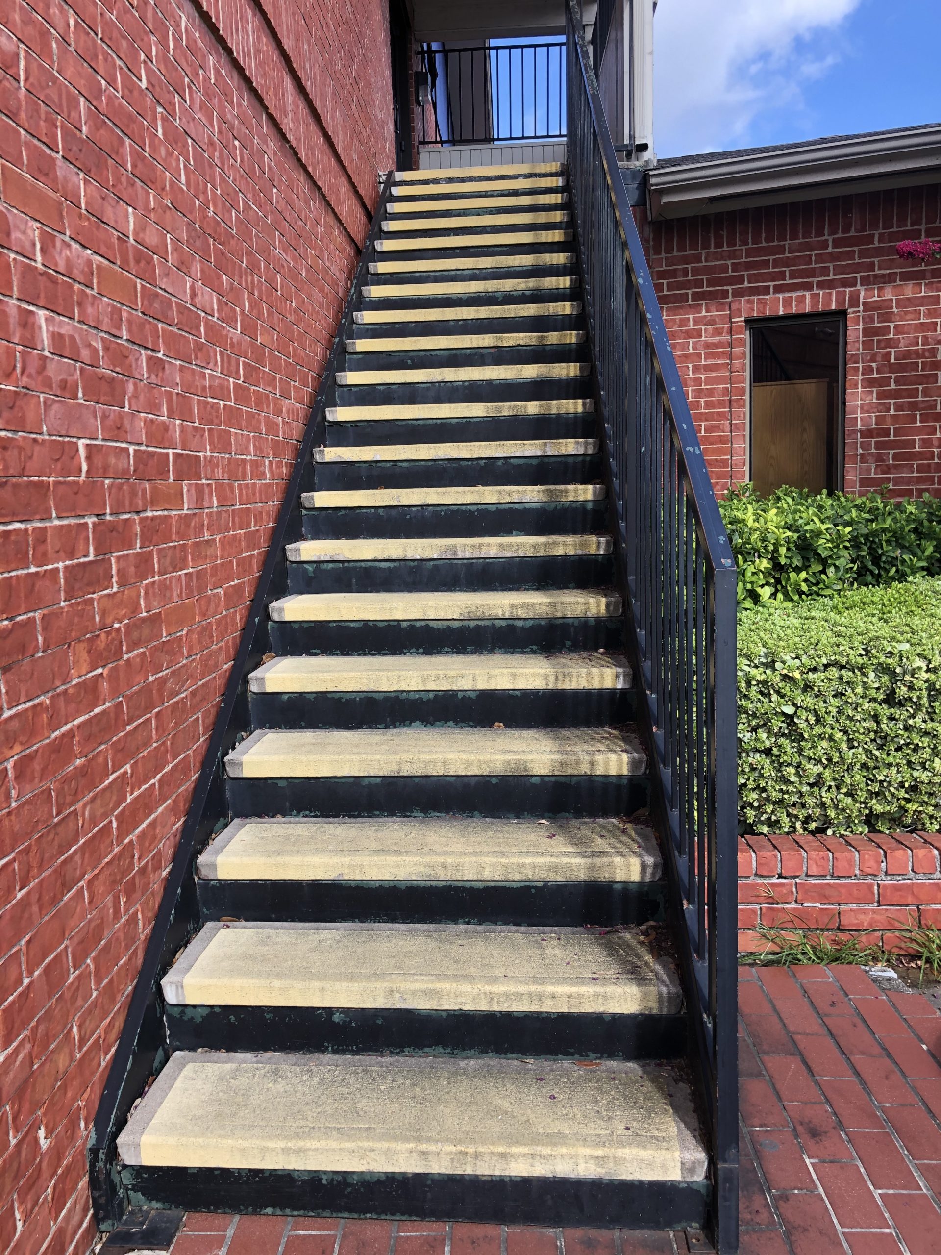 Exterior School Stairs in Houston Before CertaPro Painters of Missouri City