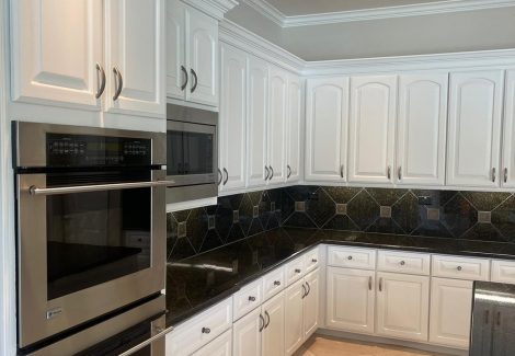 New White Cabinets in Waters Cove at Riverstone