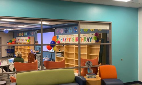 Private School Library Painting