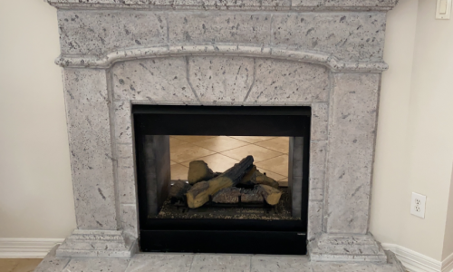 White Wash Fireplace