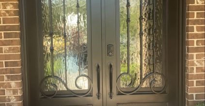 Ornate Metal Door Refinishing