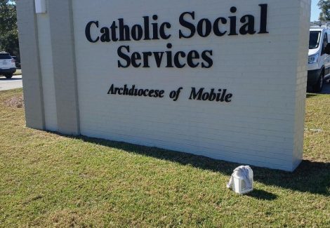 church sign after repainting