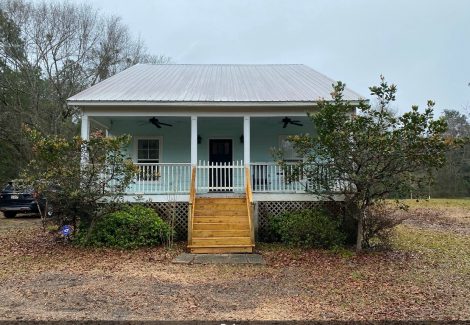 House front before painting