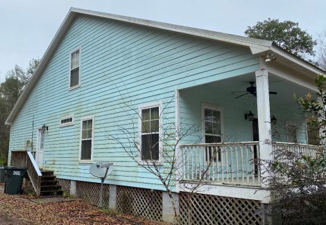 Side of house before painting