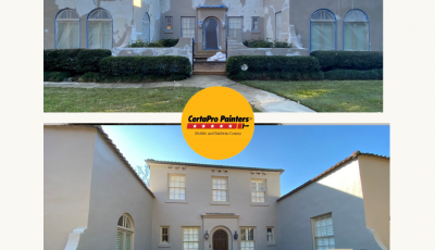 during and after paint refresh