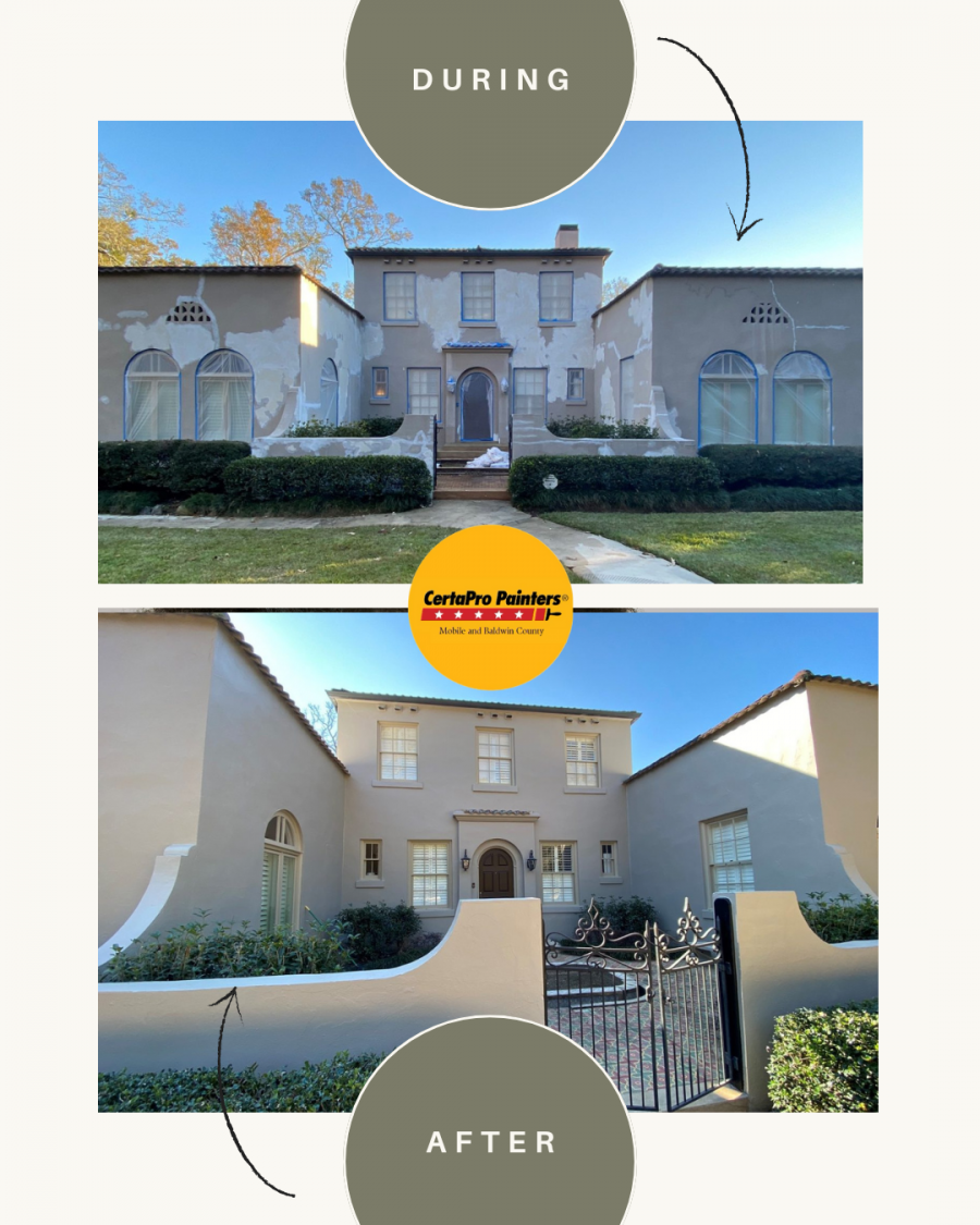 during and after paint refresh