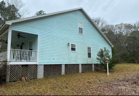 Side of house before painting