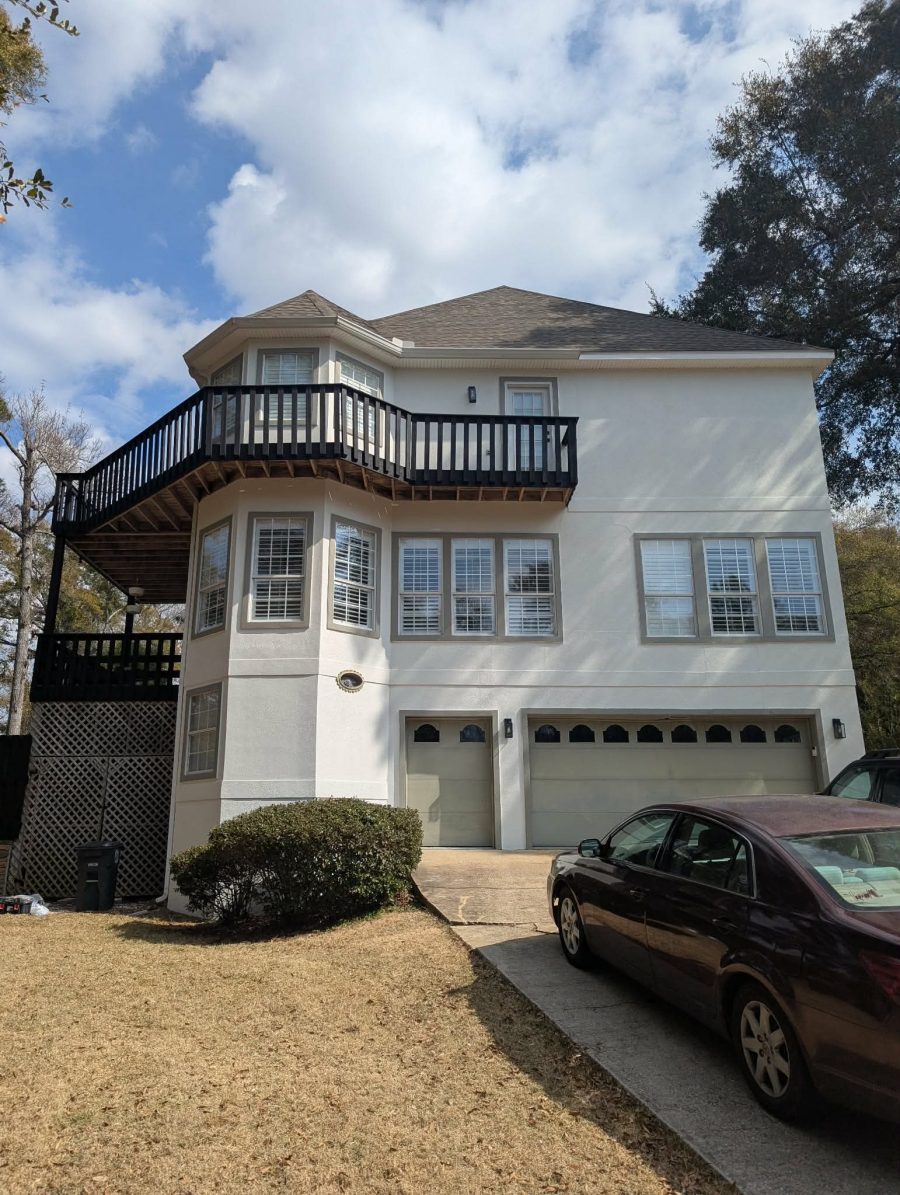 house with white painted stucco exterior Preview Image 1