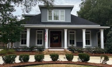 front of home after painting