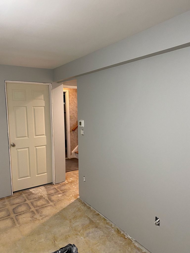 interior painting new construction home (after) chester nj