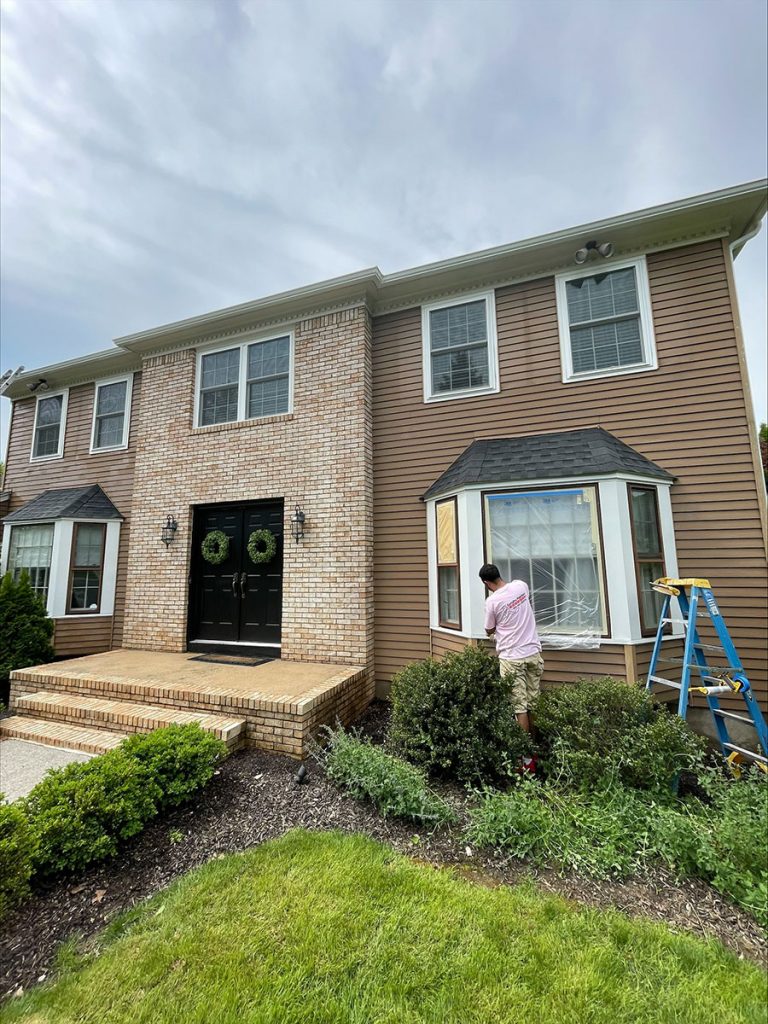 morristown nj exterior painting (before)