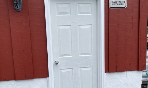 Maintenance Building Door (After)