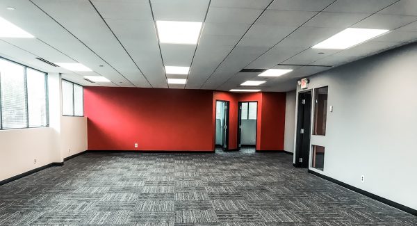 Open space in office Interior after CertaPro Mount Laurel Painting Project