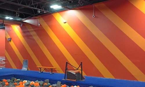 Striped Wall Commercial Painting