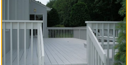 Beautiful Back Porch Deck in Morris County ...