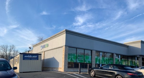 commercial painters finish painting a rite aid in waldwick