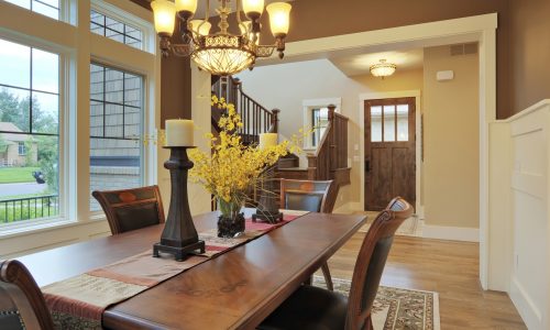 Brown Dining Room Painting