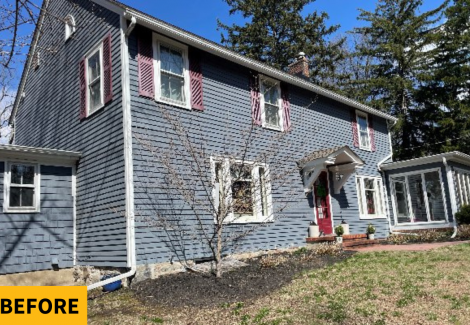 Before photo of residential painting in Millington, NJ