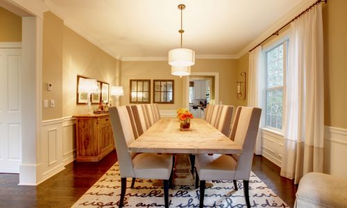 Beige Dining Room Painting