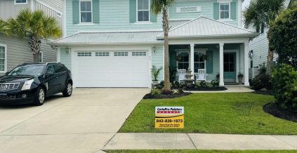 Green Exterior House Painting