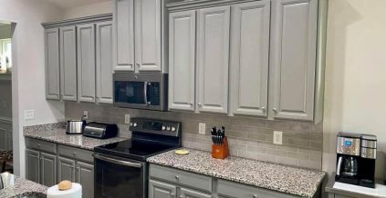 Gray Kitchen Cabinet Painting